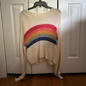 American eagle outfitters rainbow crewneck